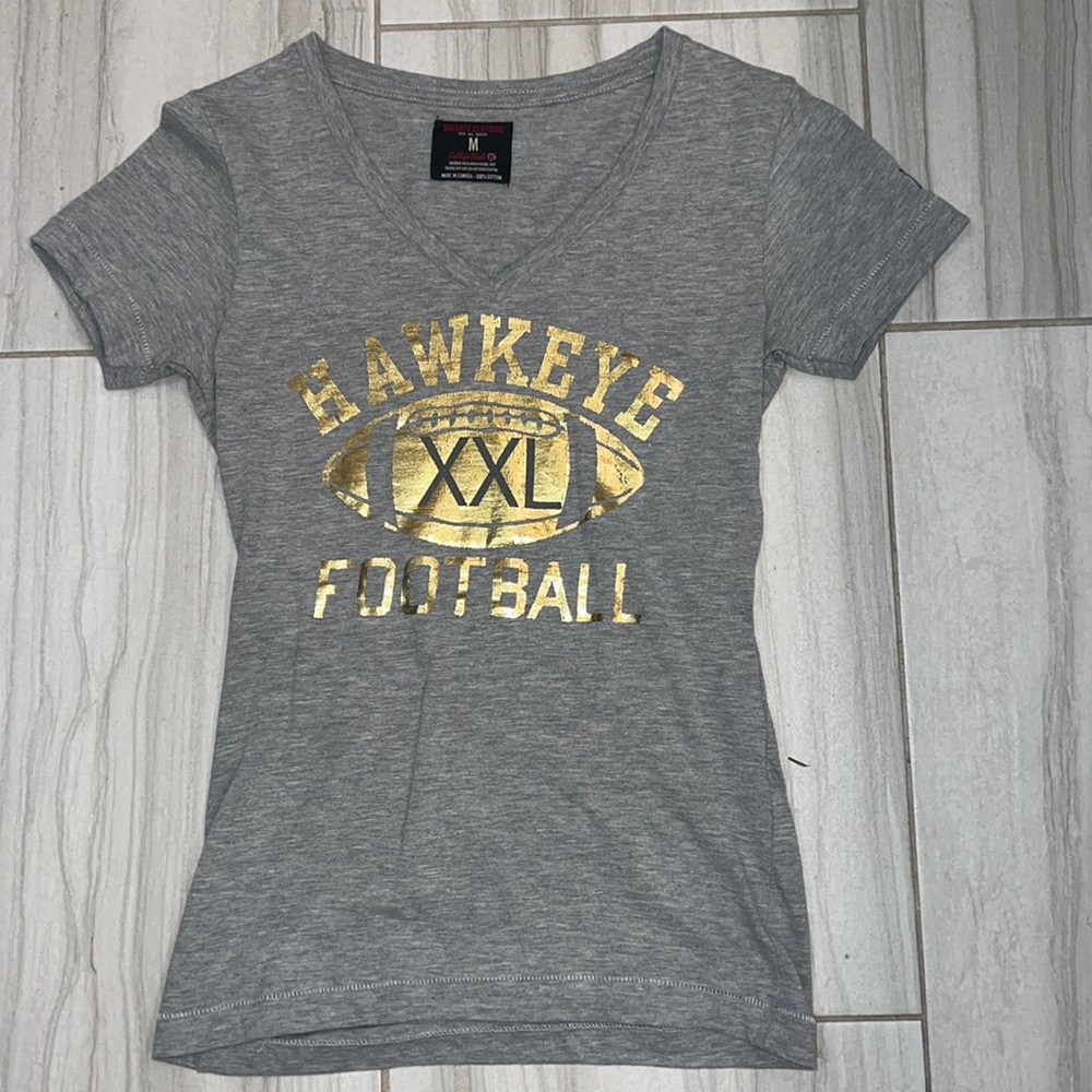 Tailgate Clothing Grey Iowa Hawkeye Tee